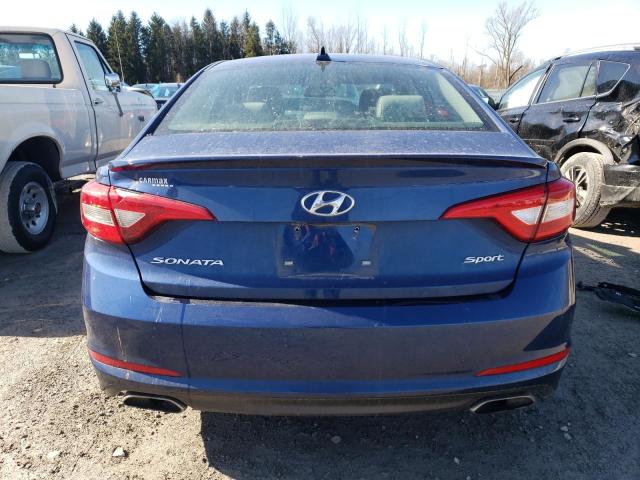 5NPE34AF1GH354632 - 2016 HYUNDAI SONATA SPORT Blau Foto 6