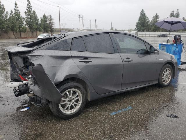 JTDKBRFU8G3513703 - 2016 TOYOTA PRIUS GRAY photo 3