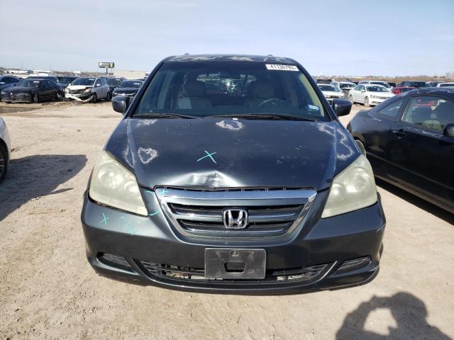 5FNRL38705B048494 - 2005 HONDA ODYSSEY EXL BLUE photo 5