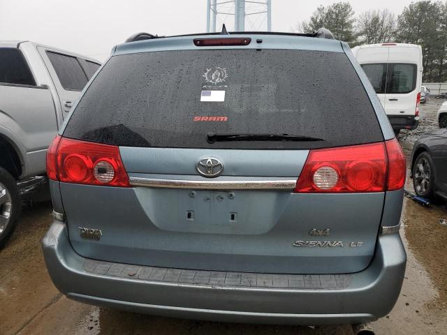 5TDZK23C48S103420 - 2008 TOYOTA SIENNA CE BLUE photo 6