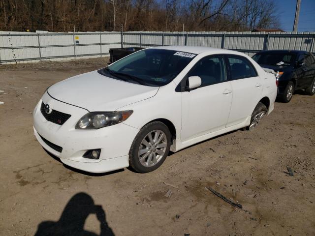 1NXBU4EE7AZ367170 - 2010 TOYOTA COROLLA BASE WHITE photo 1
