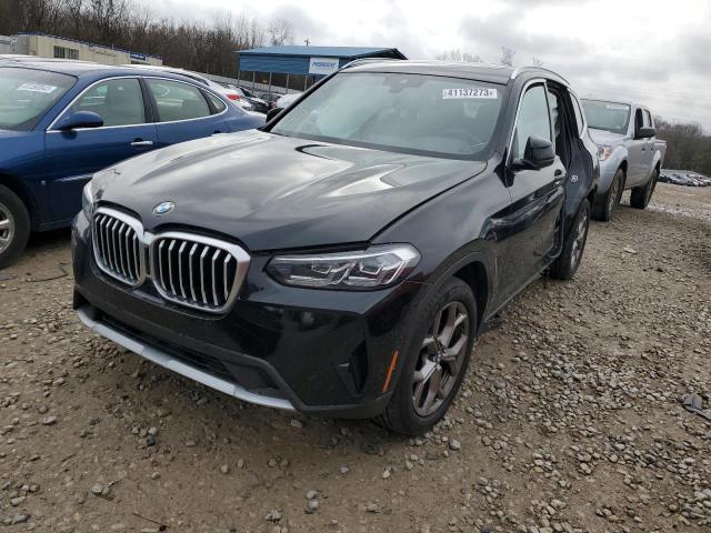 5UX43DP08N9K82489 - 2022 BMW X3 SDRIVE30I BLACK photo 1