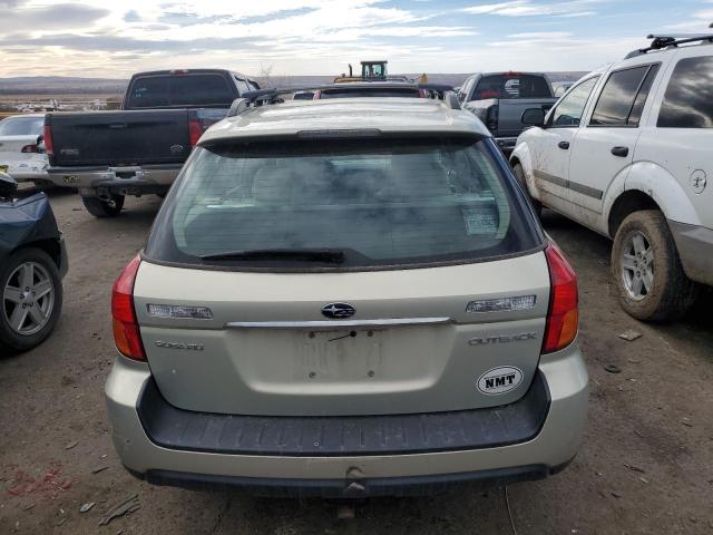 4S4BP61C457336955 - 2005 SUBARU LEGACY OUTBACK 2.5I BEIGE photo 6