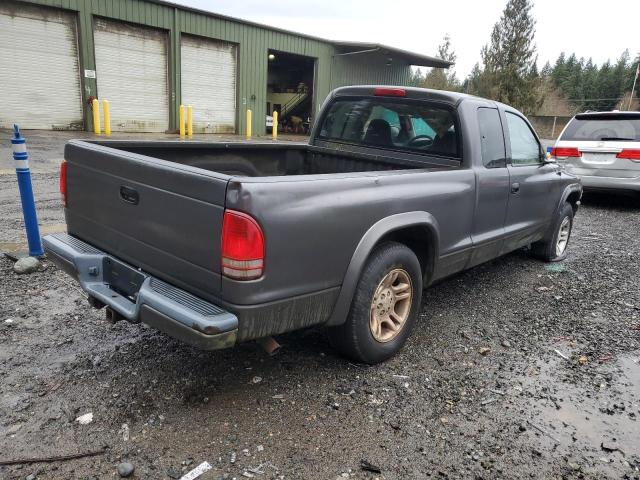 1B7GL12X42S595142 - 2002 DODGE DAKOTA BASE GRAY photo 3