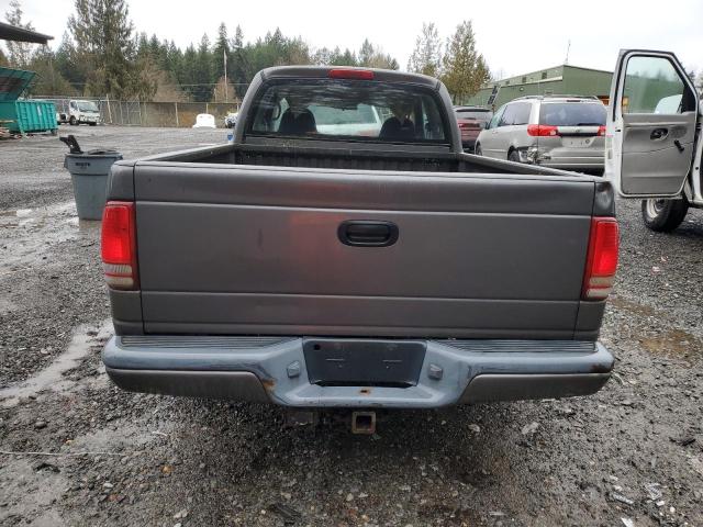 1B7GL12X42S595142 - 2002 DODGE DAKOTA BASE GRAY photo 6