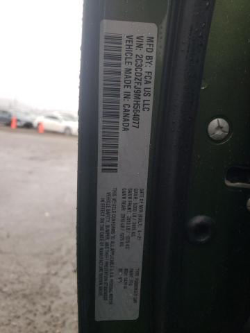 2C3CDZFJ9MH564077 - 2021 DODGE CHALLENGER R/T SCAT PACK GREEN photo 12