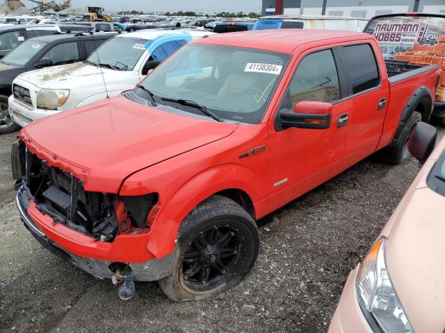 1FTFW1CT3EKF61714 - 2014 FORD F150 SUPERCREW RED photo 1