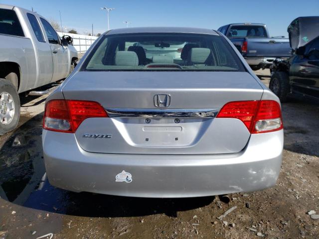 1HGFA16529L018884 - 2009 HONDA CIVIC LX SILVER photo 6