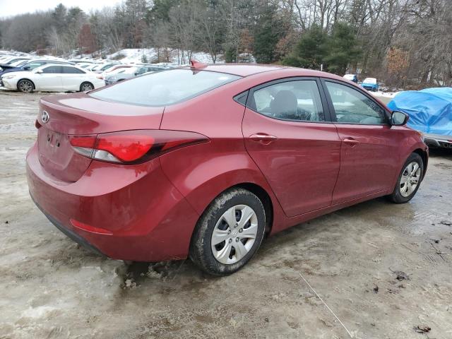 5NPDH4AE4GH728042 - 2016 HYUNDAI ELANTRA SE RED photo 3