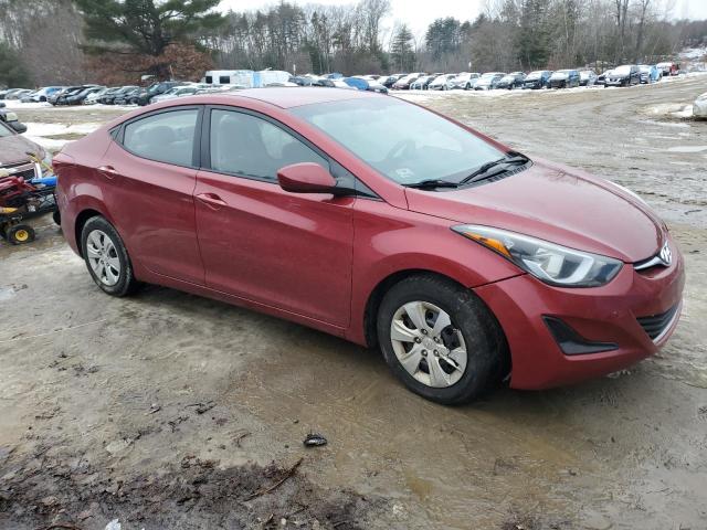 5NPDH4AE4GH728042 - 2016 HYUNDAI ELANTRA SE RED photo 4