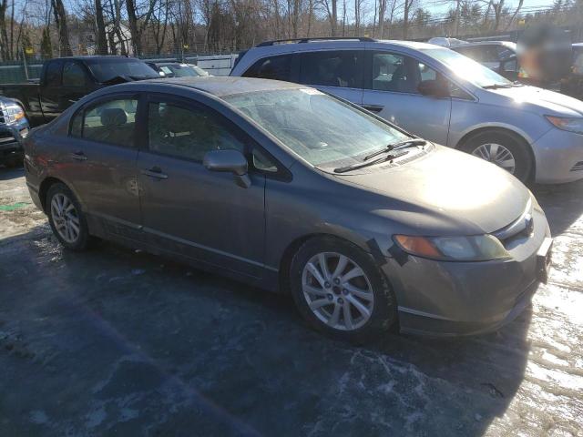 2HGFA16548H332063 - 2008 HONDA CIVIC LX GRAY photo 4