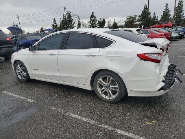 3FA6P0RU1FR235047 - 2015 FORD FUSION TITANIUM HEV WHITE photo 2