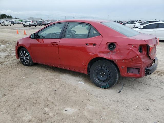 2T1BURHE4HC813344 - 2017 TOYOTA COROLLA L RED photo 2