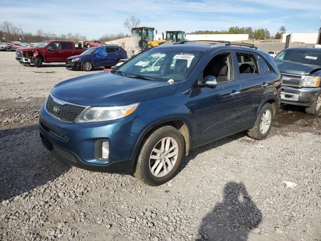 5XYKT4A61EG491190 - 2014 KIA SORENTO LX BLUE photo 1