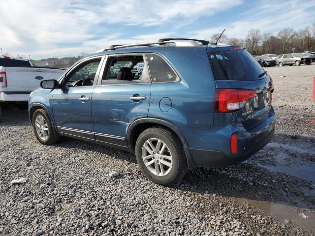 5XYKT4A61EG491190 - 2014 KIA SORENTO LX BLUE photo 2