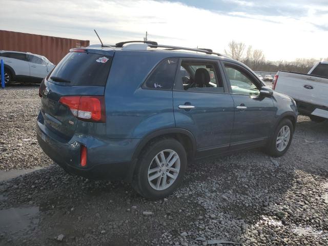 5XYKT4A61EG491190 - 2014 KIA SORENTO LX BLUE photo 3