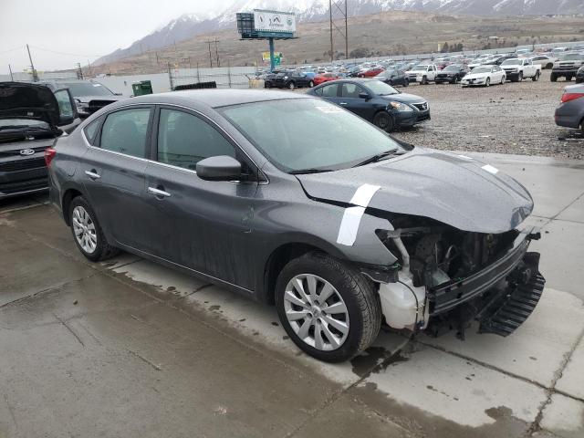 3N1AB7AP5KY299726 - 2019 NISSAN SENTRA S GRAY photo 4