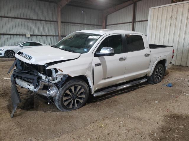 5TFHY5F15KX791256 - 2019 TOYOTA TUNDRA CREWMAX LIMITED WHITE photo 1