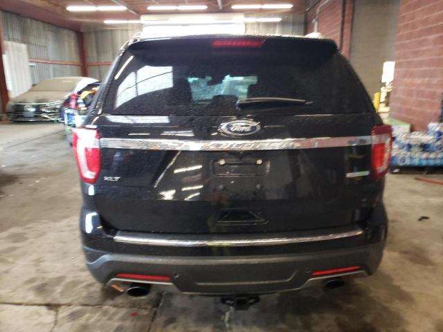 1FM5K7DH8JGC86676 - 2018 FORD EXPLORER XLT BLACK photo 6