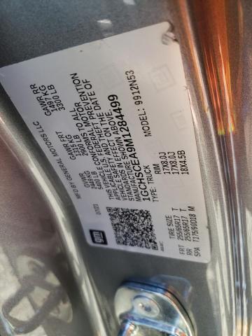 1GCHSCEA9M1284499 - 2021 CHEVROLET COLORADO L GRAY photo 12