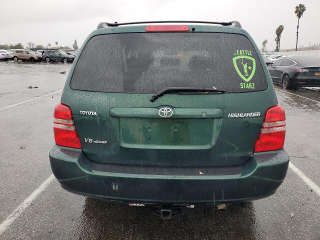 JTEHF21A530099385 - 2003 TOYOTA HIGHLANDER LIMITED GREEN photo 6