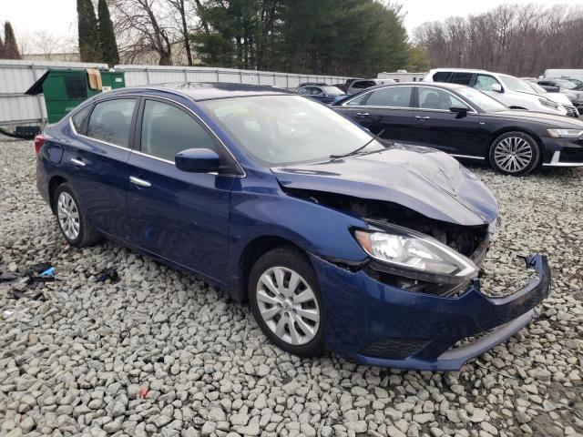 3N1AB7AP1HL669186 - 2017 NISSAN SENTRA S BLUE photo 4