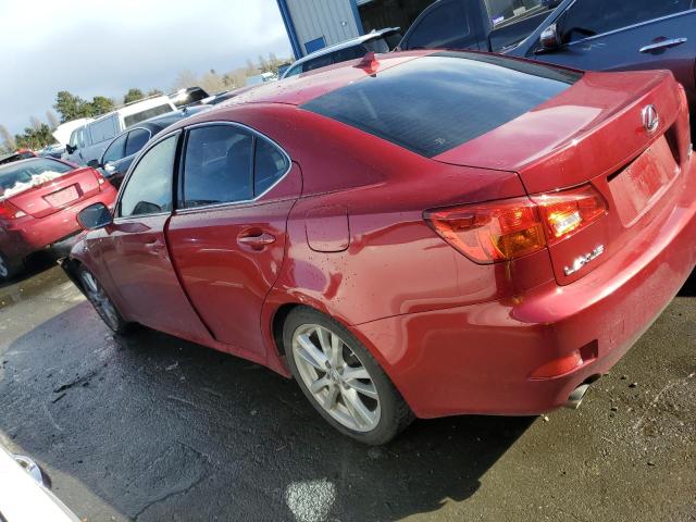 JTHBK262875026199 - 2007 LEXUS IS 250 BURGUNDY photo 2