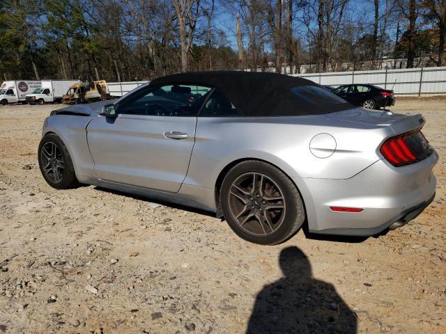 1FATP8UH4J5115251 - 2018 FORD MUSTANG SILVER photo 2