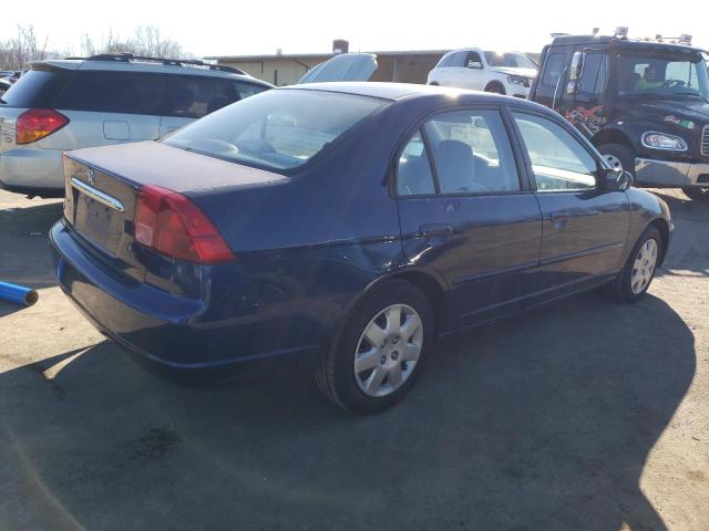 1HGES26731L063739 - 2001 HONDA CIVIC EX BLUE photo 3