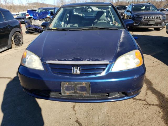 1HGES26731L063739 - 2001 HONDA CIVIC EX BLUE photo 5