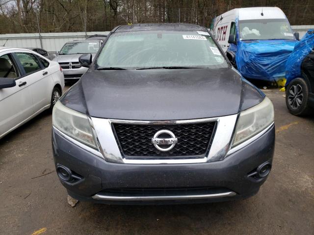 5N1AR2MN3EC719336 - 2014 NISSAN PATHFINDER S GRAY photo 5