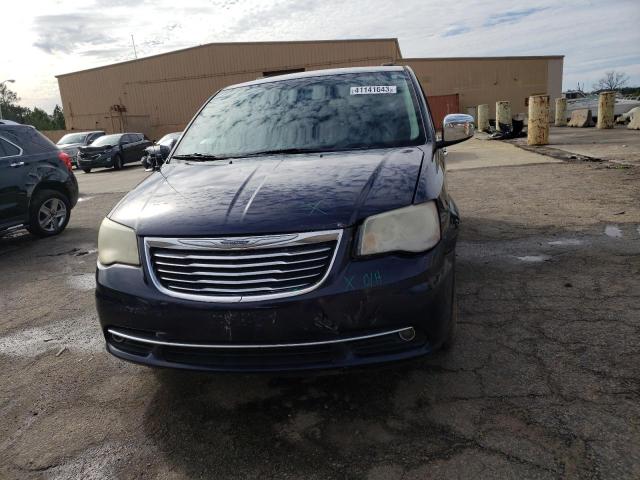 2C4RC1CG2CR314188 - 2012 CHRYSLER TOWN & COU TOURING L BLUE photo 5