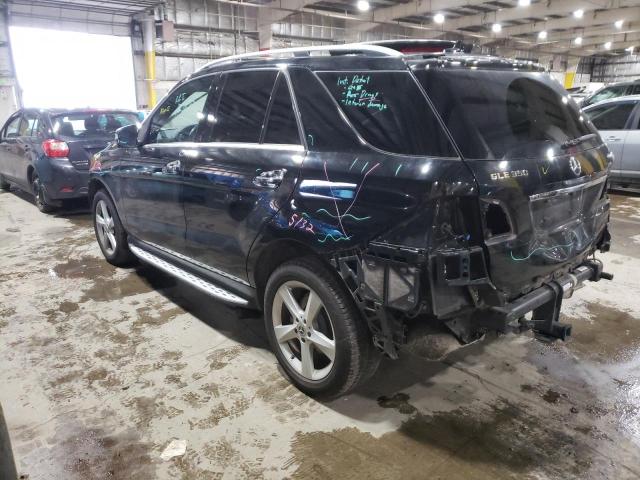 4JGDA5HB0HA916034 - 2017 MERCEDES-BENZ GLE 350 4MATIC BLACK photo 2