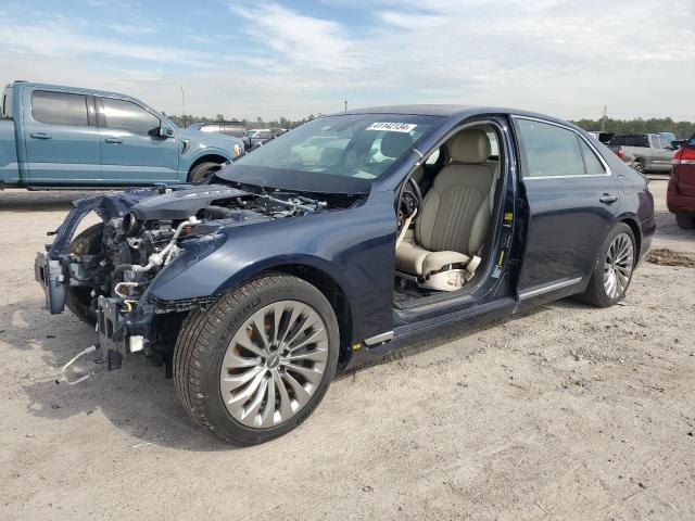 KMHG54JH8JU049237 - 2018 GENESIS G90 ULTIMATE BLUE photo 1