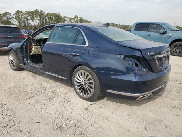 KMHG54JH8JU049237 - 2018 GENESIS G90 ULTIMATE BLUE photo 2