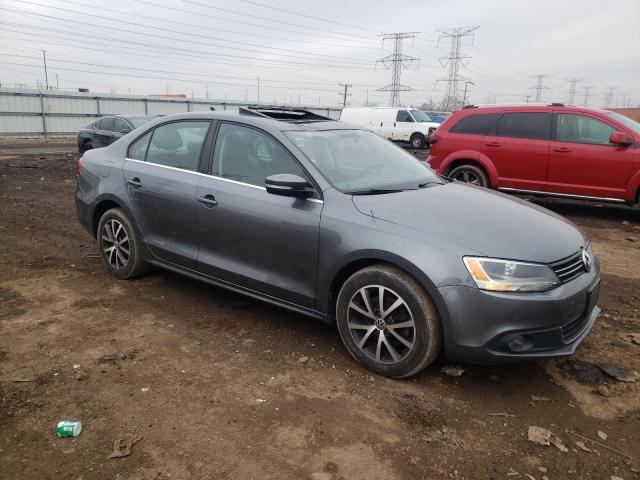 3VWLX7AJ0DM433164 - 2013 VOLKSWAGEN JETTA SEL GRAY photo 4