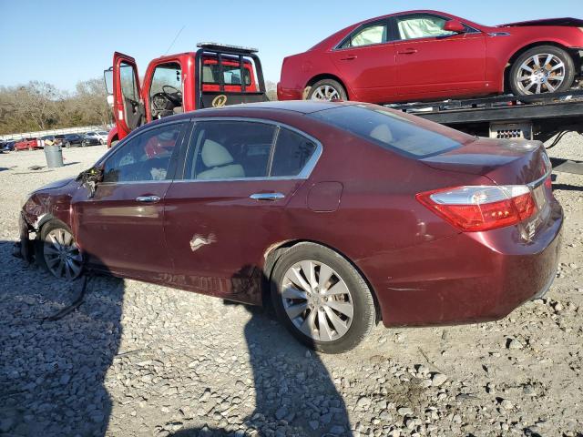 1HGCR2F88DA031557 - 2013 HONDA ACCORD EXL BURGUNDY photo 2