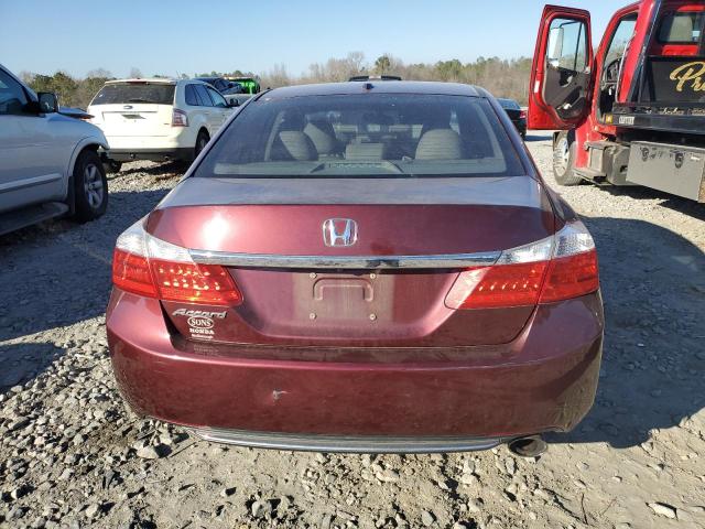 1HGCR2F88DA031557 - 2013 HONDA ACCORD EXL BURGUNDY photo 6