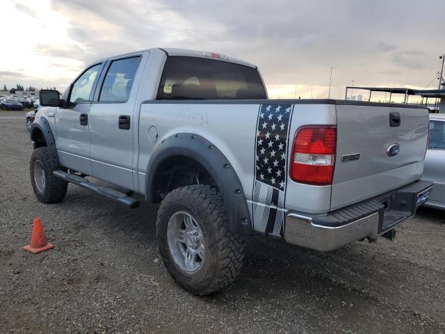 1FTPW12516KC52204 - 2006 FORD F150 SUPERCREW SILVER photo 2