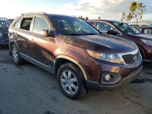 5XYKTDA13BG060429 - 2011 KIA SORENTO BASE BURGUNDY photo 4