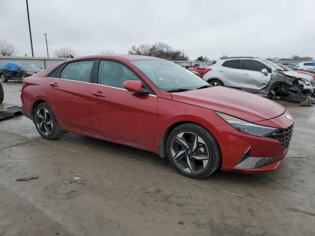 KMHLP4AG0PU417399 - 2023 HYUNDAI ELANTRA LIMITED RED photo 4