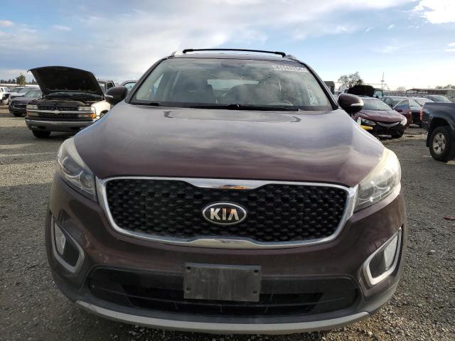 5XYPHDA53GG082884 - 2016 KIA SORENTO EX BURGUNDY photo 5