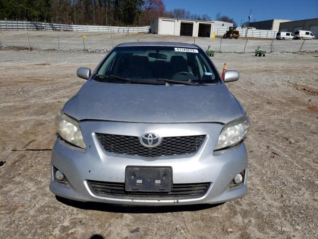 1NXBU4EE0AZ371125 - 2010 TOYOTA COROLLA BASE SILVER photo 5