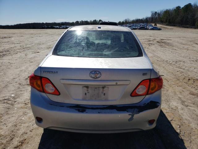 1NXBU4EE0AZ371125 - 2010 TOYOTA COROLLA BASE SILVER photo 6