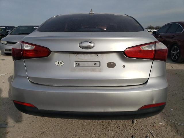 KNAFK4A68E5193472 - 2014 KIA FORTE LX SILVER photo 6