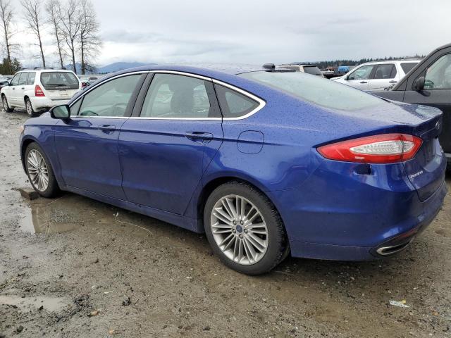 3FA6P0H91ER178246 - 2014 FORD FUSION SE BLUE photo 2