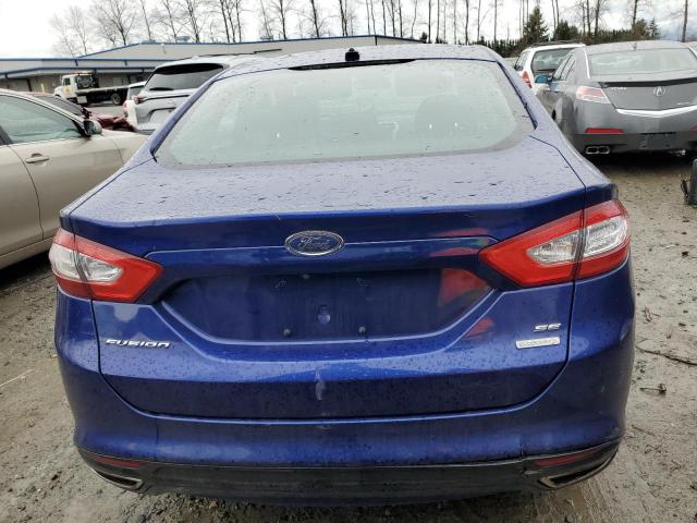 3FA6P0H91ER178246 - 2014 FORD FUSION SE BLUE photo 6