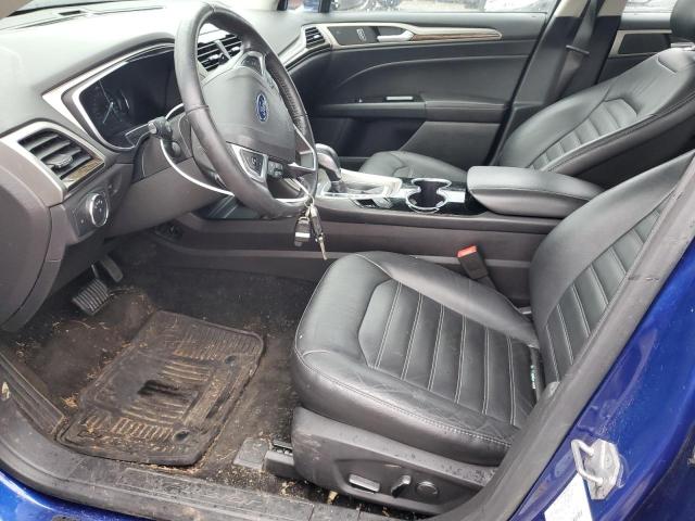 3FA6P0H91ER178246 - 2014 FORD FUSION SE BLUE photo 7