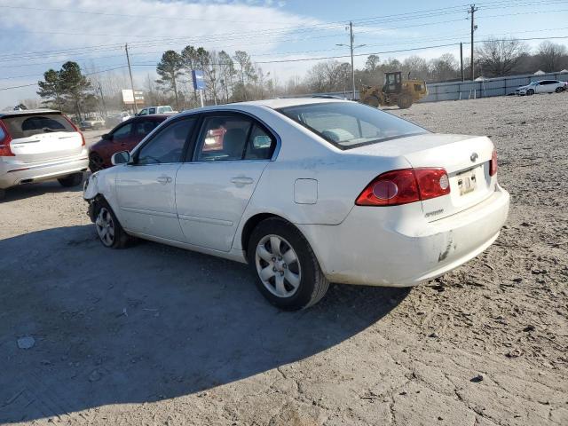 KNAGE123985270725 - 2008 KIA OPTIMA LX WHITE photo 2