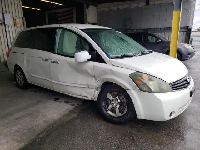 5N1BV28U08N117505 - 2008 NISSAN QUEST S WHITE photo 4